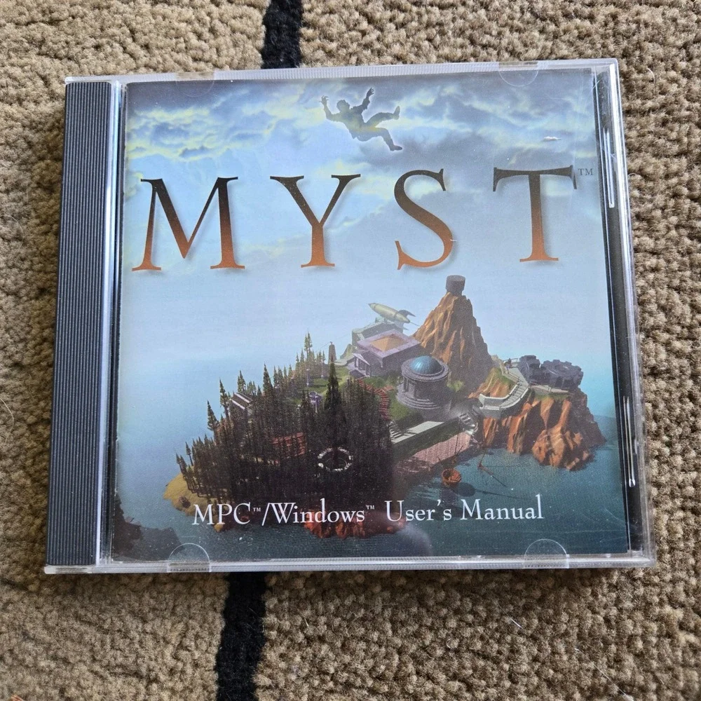 Myst PC Game Windows 3.1 MPC 1994 Broderbund Cyan Vintage Jewel Case CD-ROM
